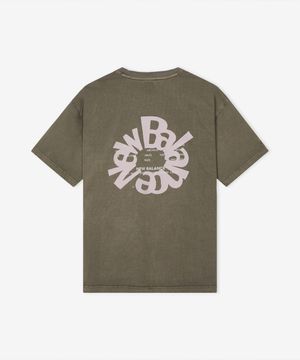 NBNEG2A083 / UNI Archive Pace Circle 반팔티 (GRAY KHAKI)