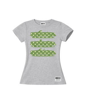 moss 세미크롭 반팔티 [그레이 멜란지]