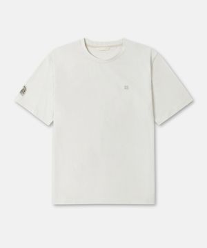 남성 모스플렉스 소로나 세미오버 와펜 라운드넥 반팔 티셔츠 TLTCM26631STO