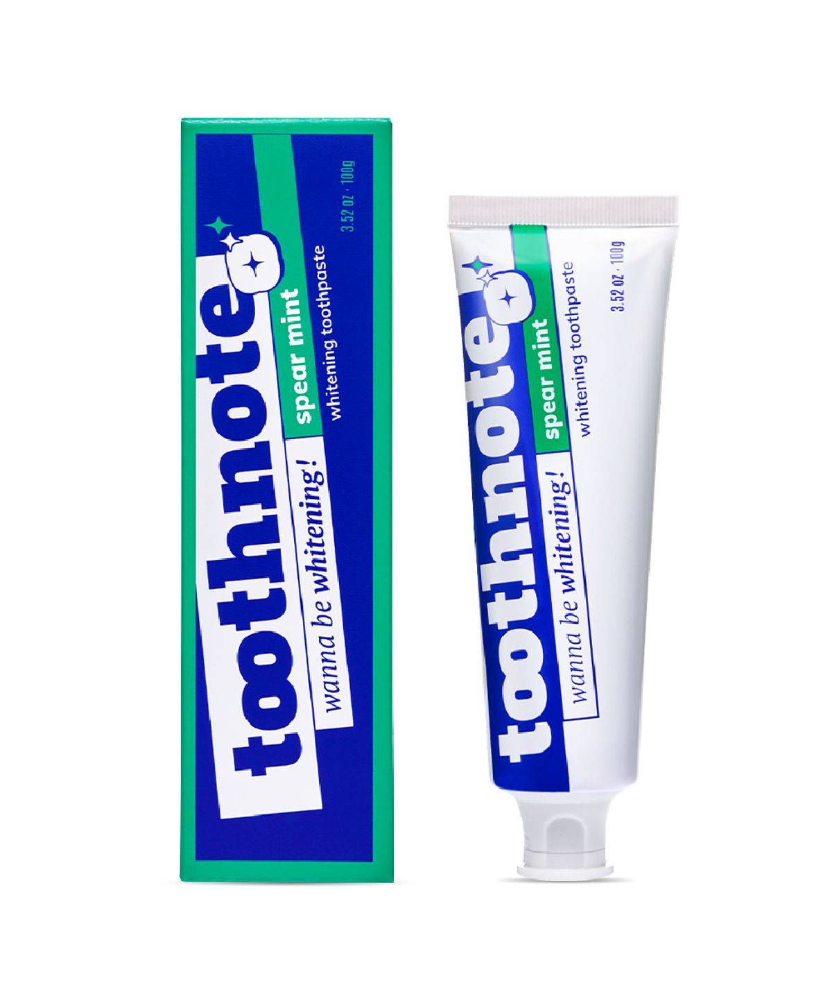 투스노트(TOOTHNOTE) 미백치약 스피아민트 100g