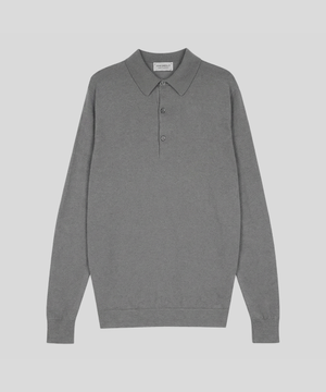 BRADWELL Sea Island Cotton Long Sleeves Polo Shirt Heritage Three 10 Colors