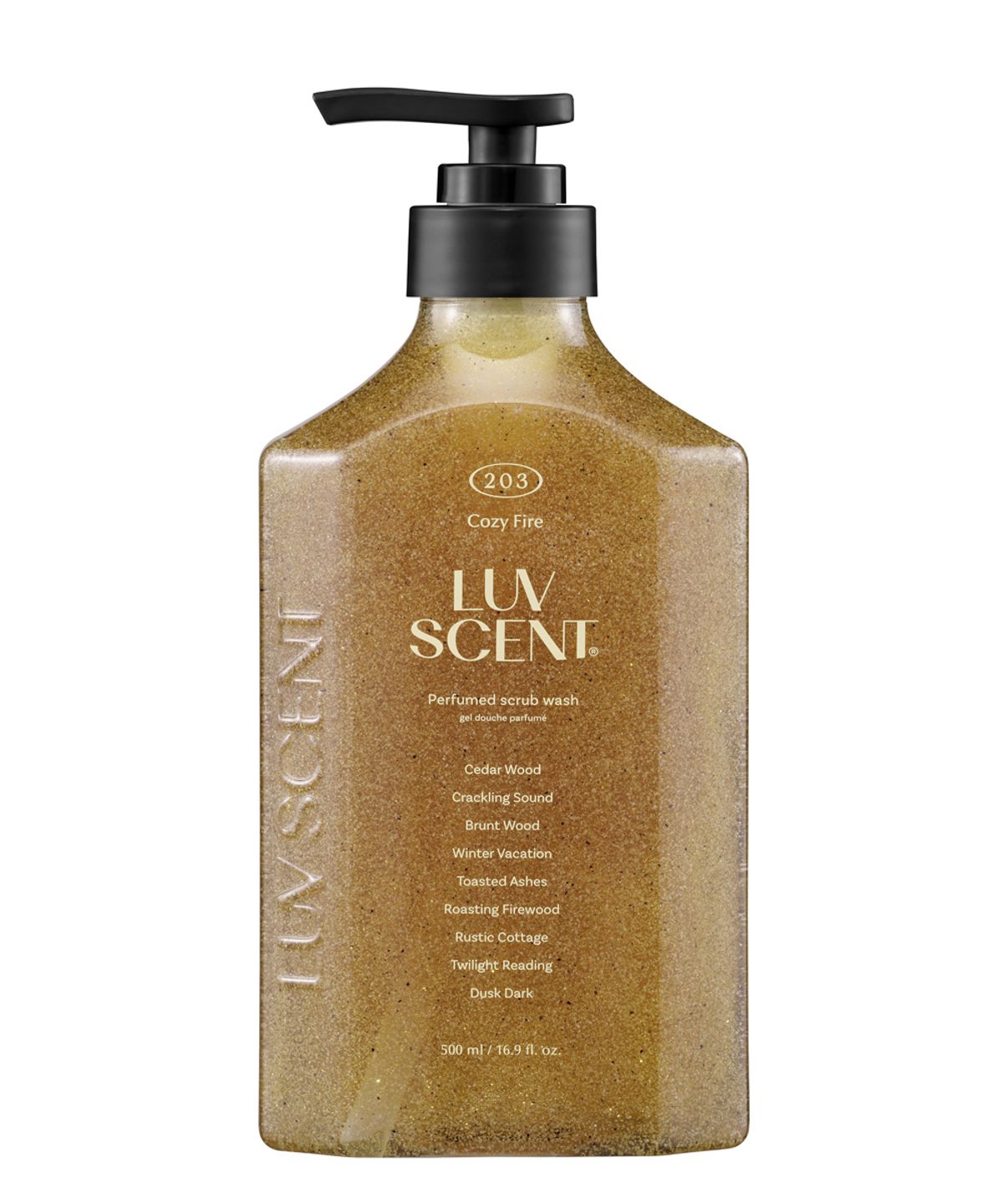 럽센트(LUVSCENT) 스크럽워시 코지파이어 시더우드 향 500ml