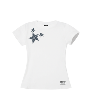 stst 세미크롭 반팔티 [화이트]