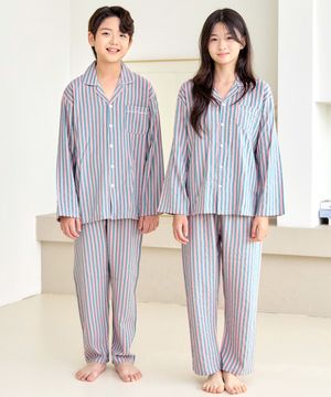 핑코코 2100 핑크스트 긴팔 주니어 잠옷 파자마세트