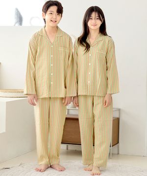 핑코코 2101 민트스트 긴팔 주니어 잠옷 파자마세트