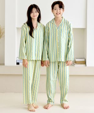 핑코코 2103 옐로스트 긴팔 주니어 잠옷 파자마세트