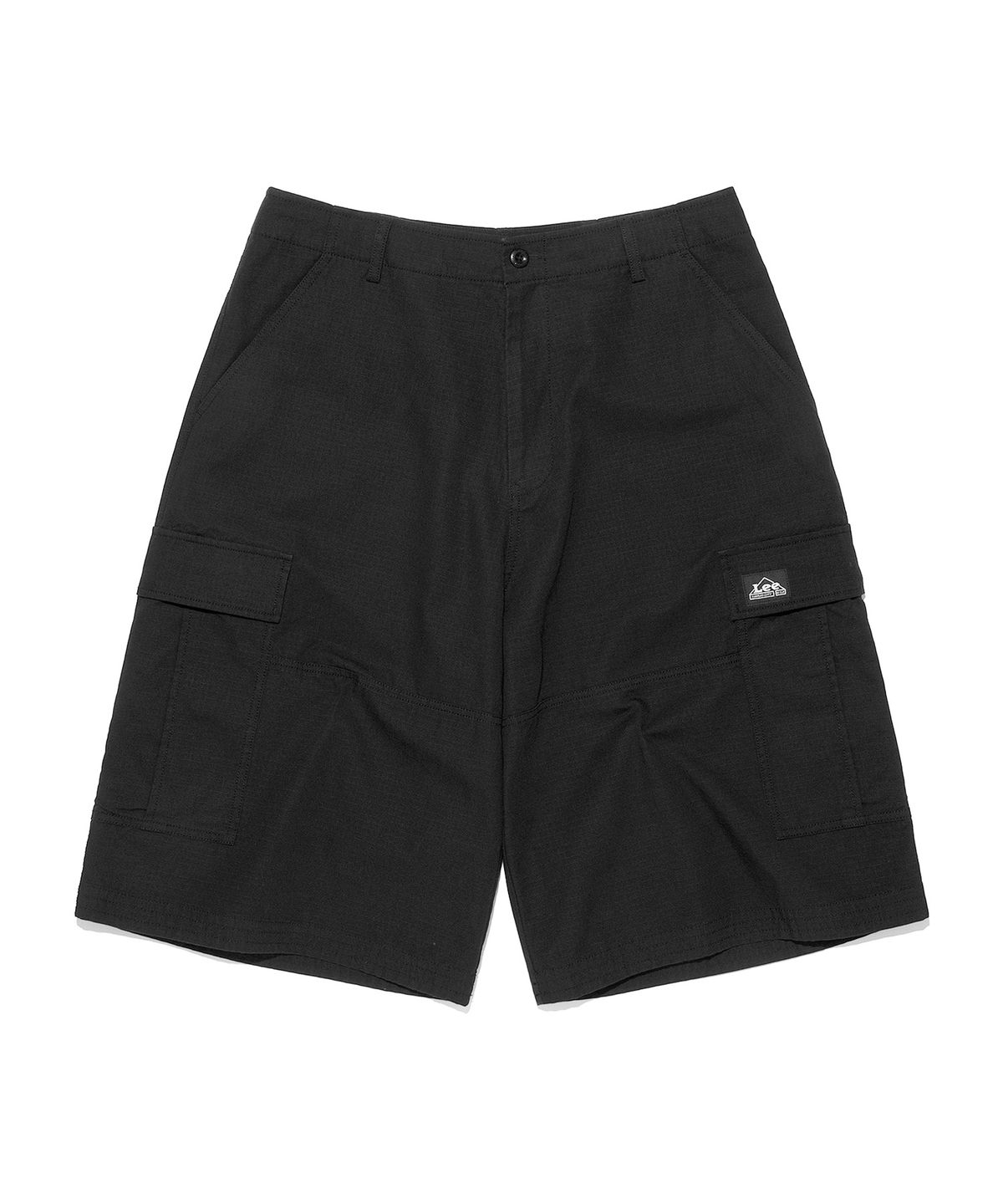 리(LEE) 절개 디테일 카고 쇼츠 블랙