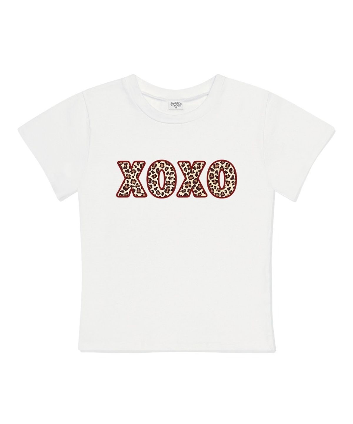 더모프하우스(THEMORFHOUSE) XOXO 슬림핏 반팔 티셔츠 아이보리