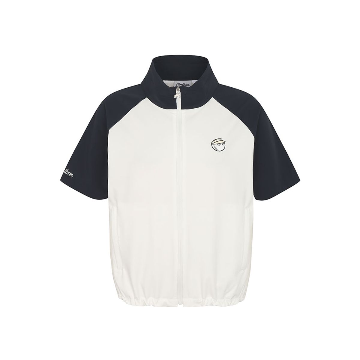 말본 골프(MALBON GOLF) 하프슬리브 컬러블럭 자켓 WHITE (WOMAN)