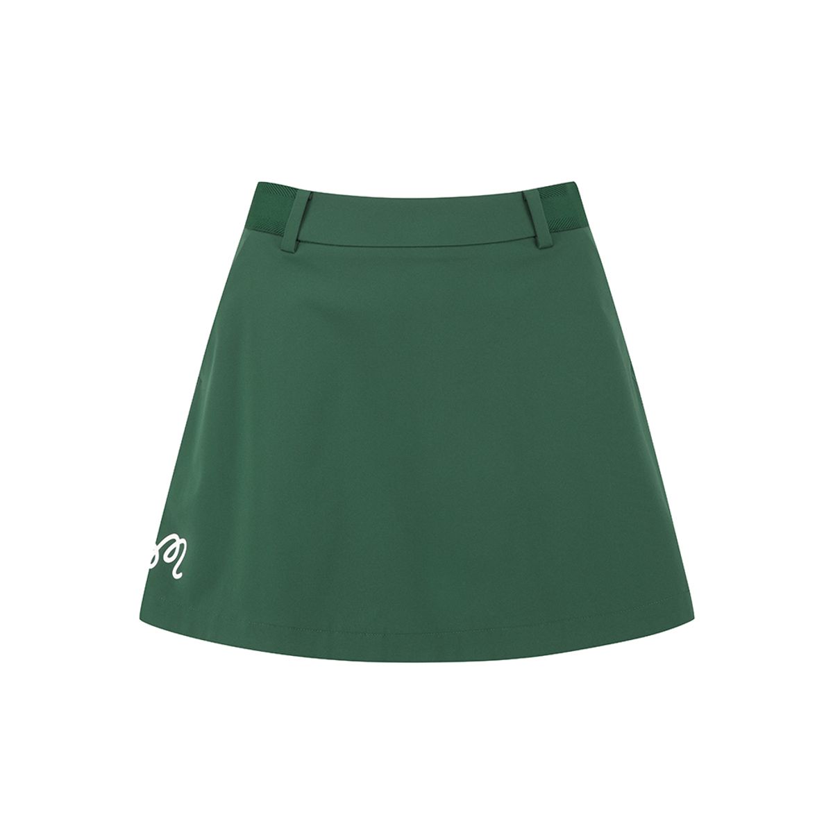 말본 골프(MALBON GOLF) 빅 로고 포인트 플레어 스커트 GREEN (WOMAN)