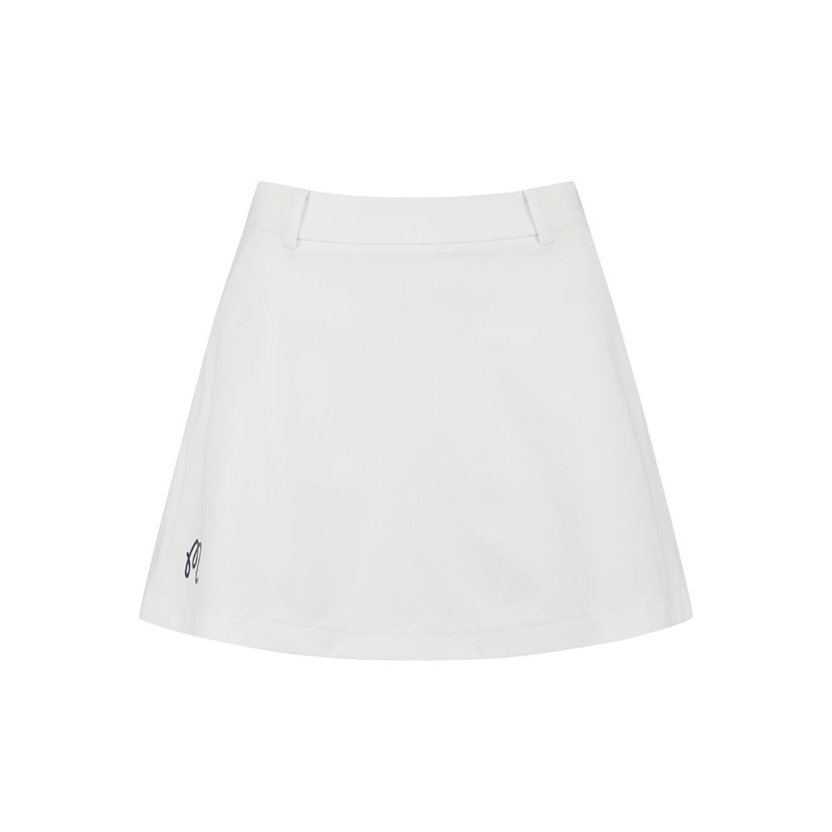 말본 골프(MALBON GOLF) 빅 로고 포인트 플레어 스커트 WHITE (WOMAN)
