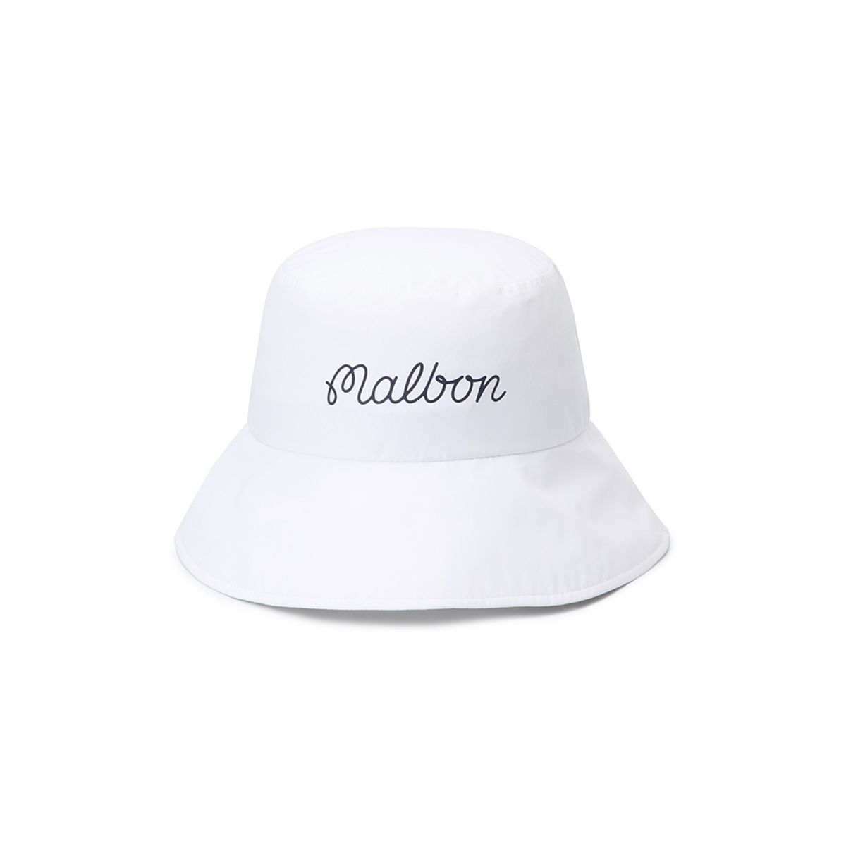 말본 골프(MALBON GOLF) 베이직 레터링 방수 버킷햇 WHITE