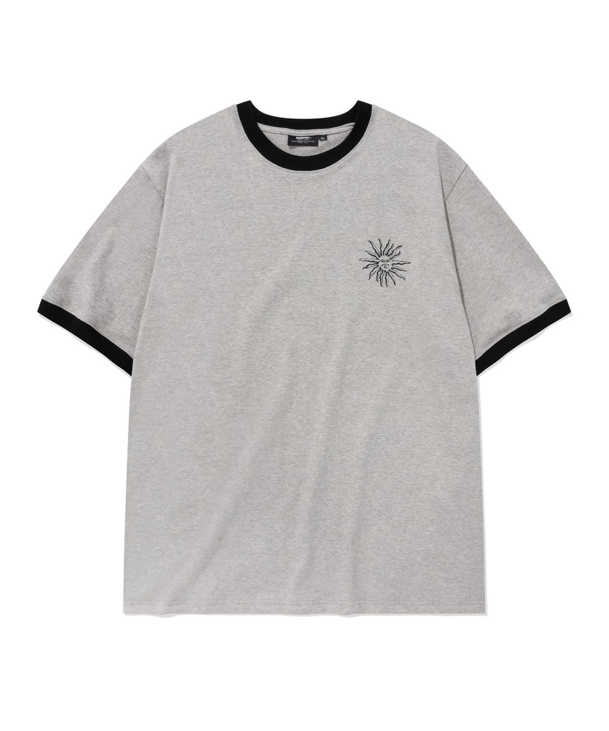 카네이테이(KANEITEI) SUNBURN RINGER SHORT SLEEVES (GRAY)