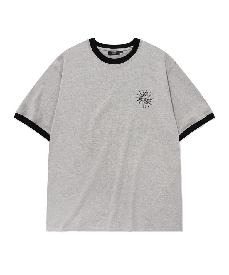 SUNBURN RINGER SHORT SLEEVES (GRAY)