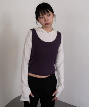 베이직 U넥 레이어드 나시 BK4322 (5COLOR)