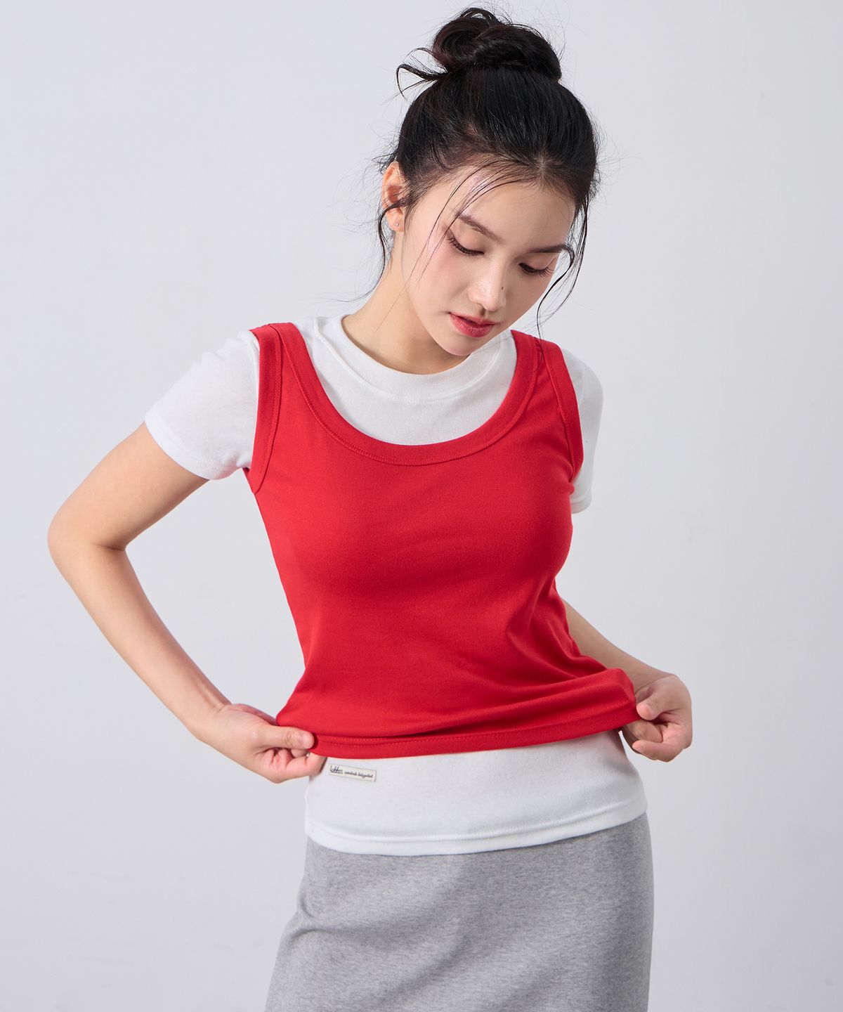 바켄(BAKKEN) 베이직 U넥 레이어드 나시 BK4322 (5COLOR)