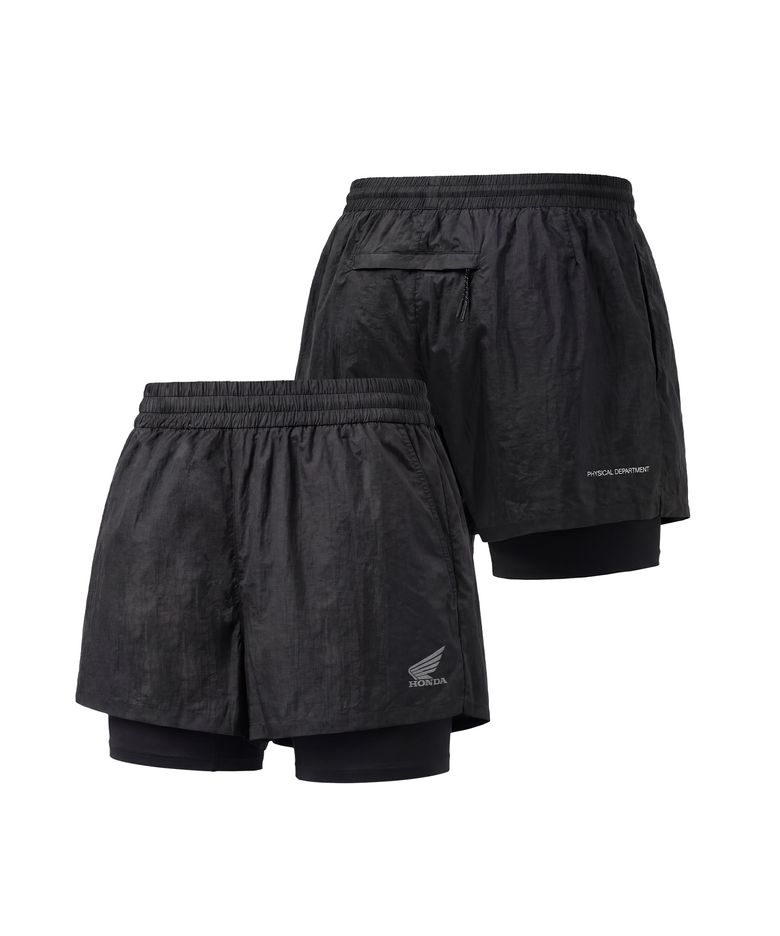 Speed Run Layered Shorts Black