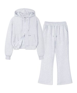 [SET] 소프트 텐션 하이넥 투웨이 후드집업 텐션 부츠컷 트레이닝 팬츠 셋업