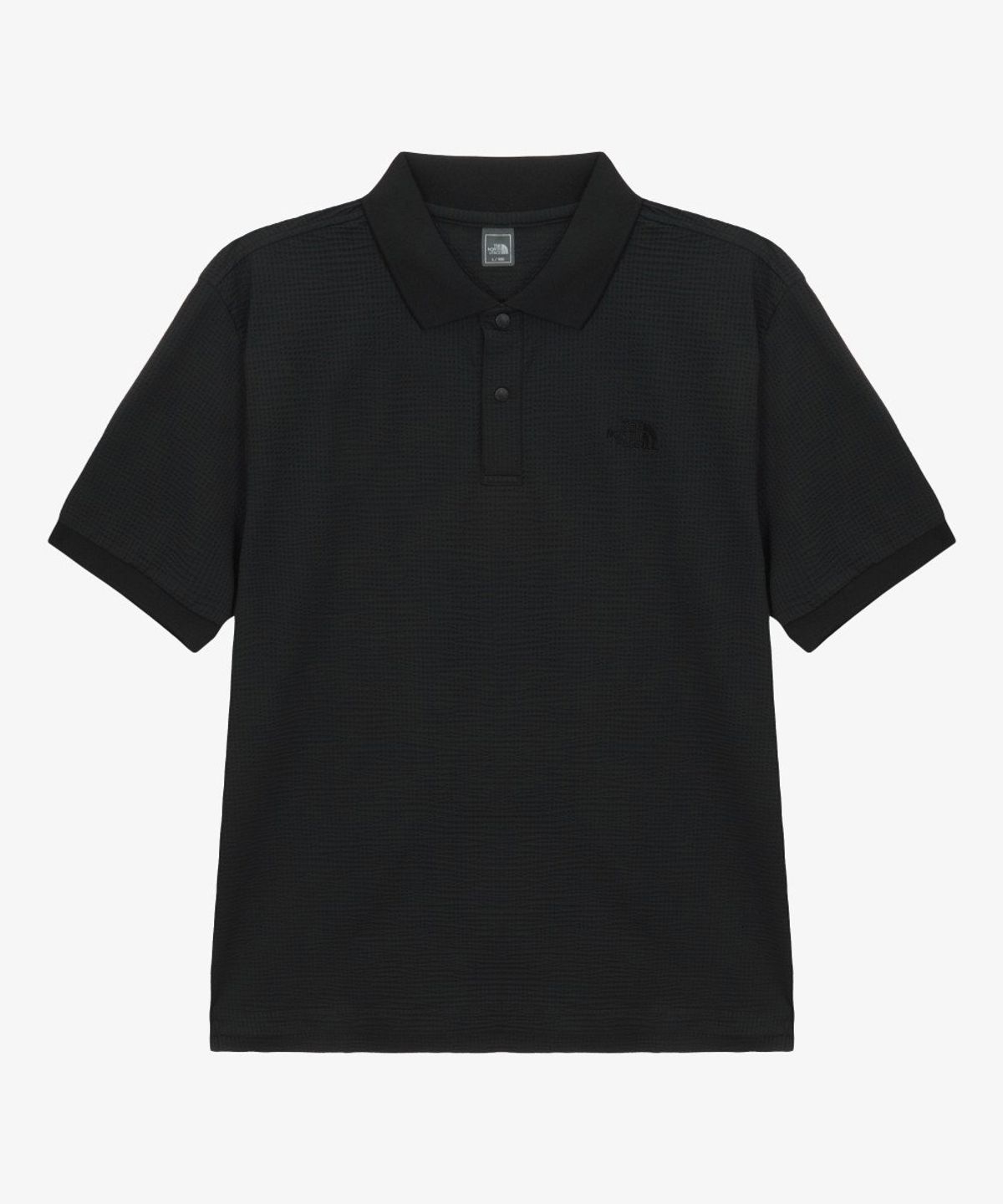 노스페이스(THE NORTH FACE) NT7PS13A 남성 와플 반팔 폴로 BLACK