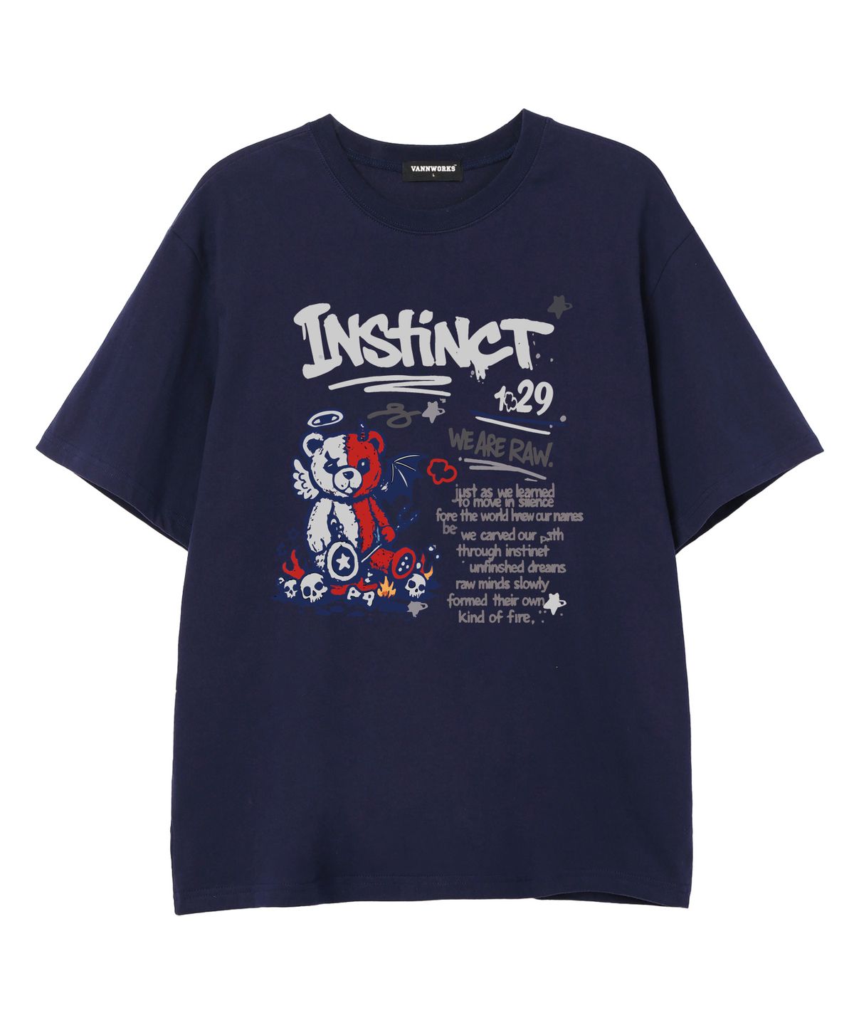 밴웍스(VANNWORKS) INSTINCT 반팔 티셔츠 (VS0225) 네이비
