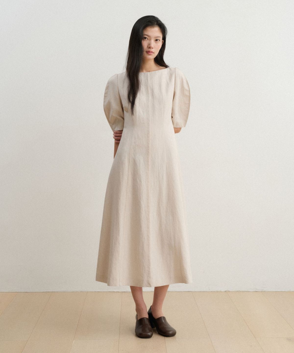 토와브(TOWAV) NUI VOLUME DRESS_ECRU