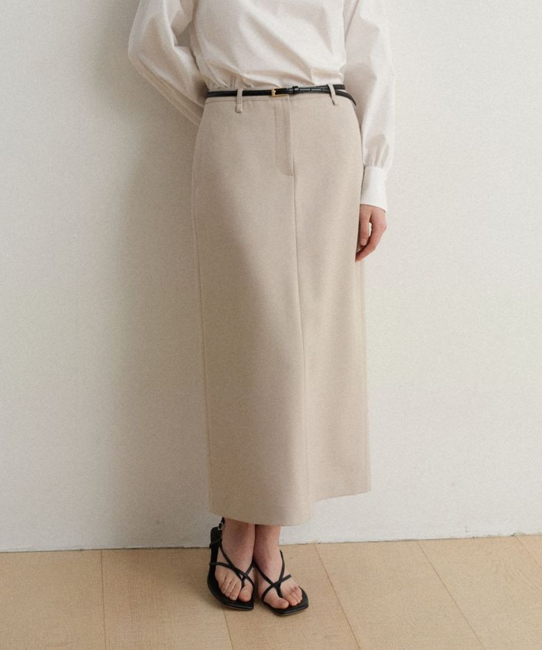 ALISHA H SKIRT_BEIGE