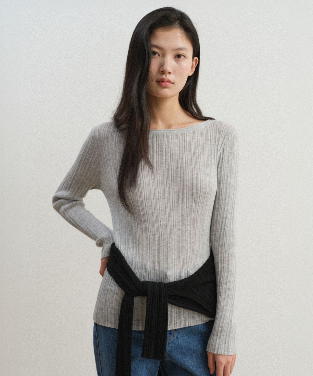 토와브(TOWAV) ESEN SLIM KNIT_GREY