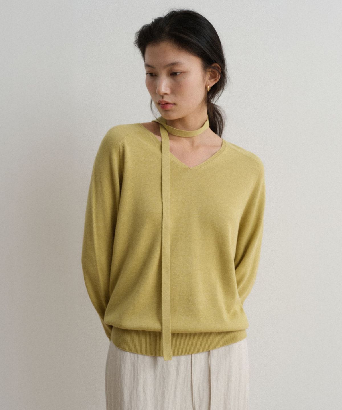 토와브(TOWAV) LISS V TIE KNIT_LIME