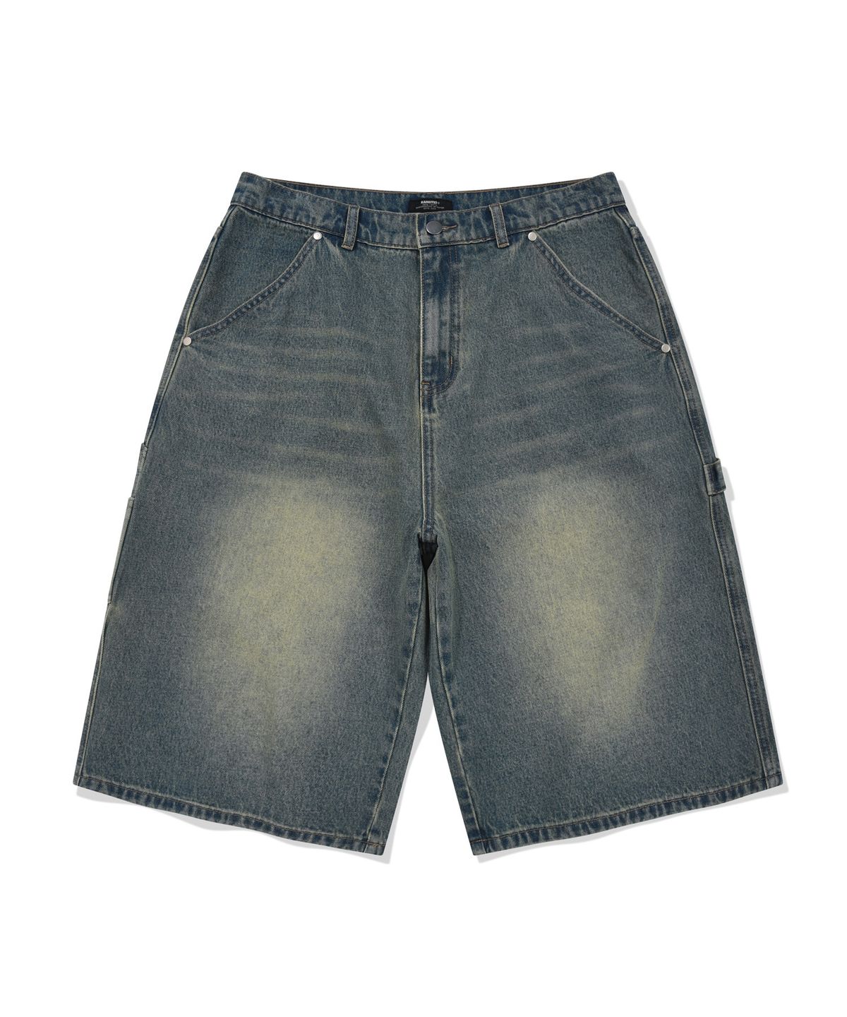 카네이테이(KANEITEI) BERMUDA DENIM SHORTS (SAND BLUE)