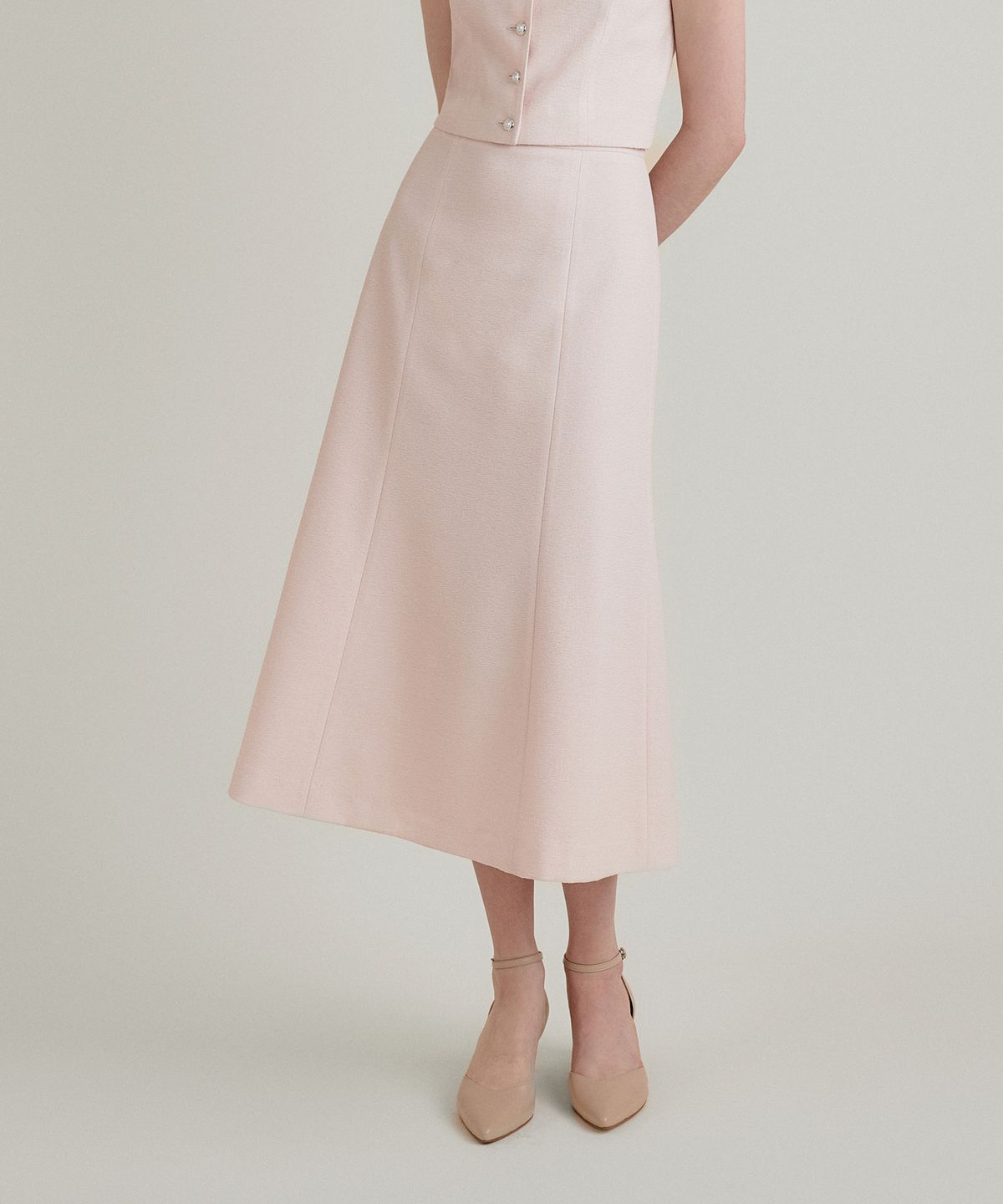 토와브(TOWAV) ANN MERMAID SKIRT_LIGHT PINK