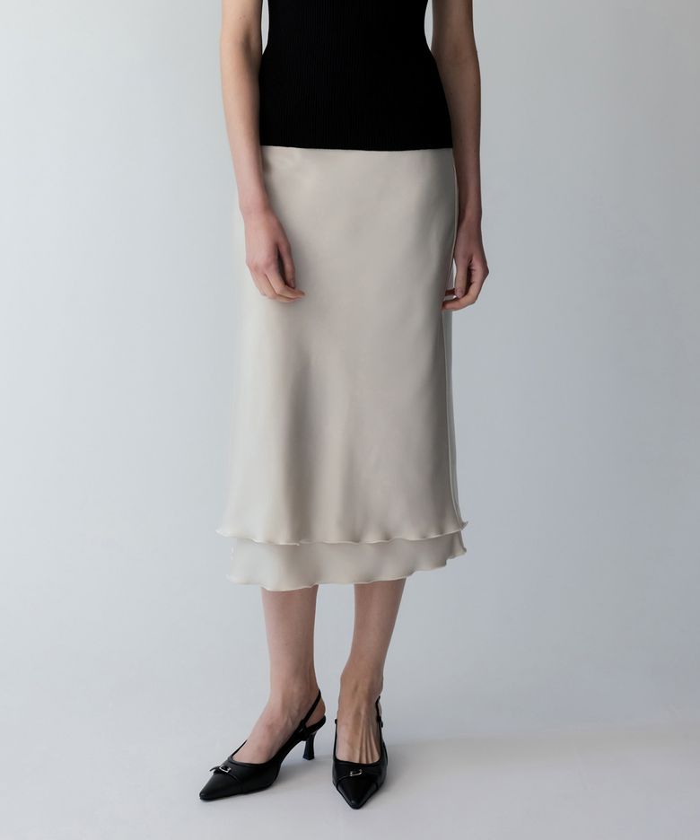 VEILL SATIN SKIRT