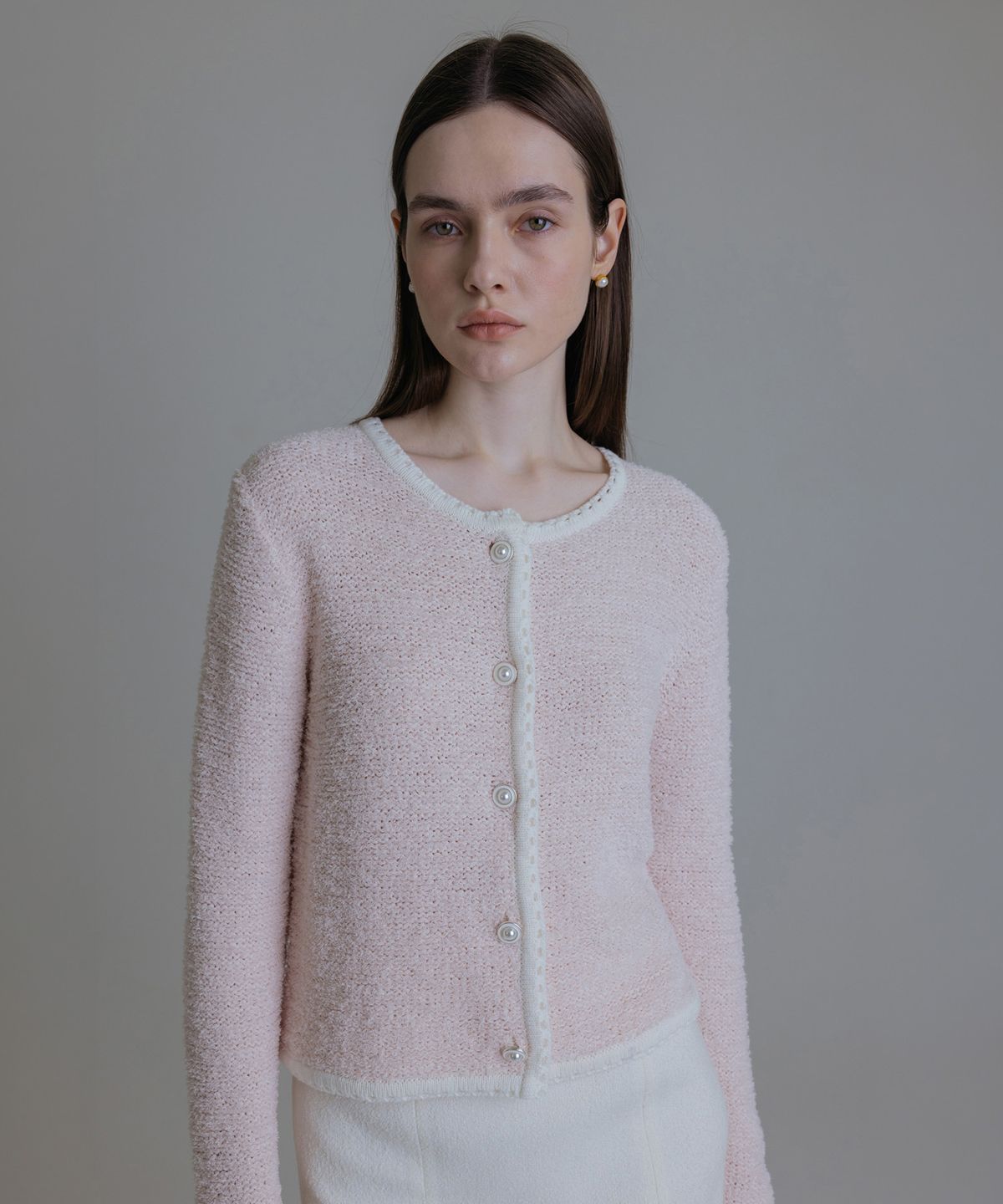 토와브(TOWAV) ROSALIE TEXTURE CARDIGAN
