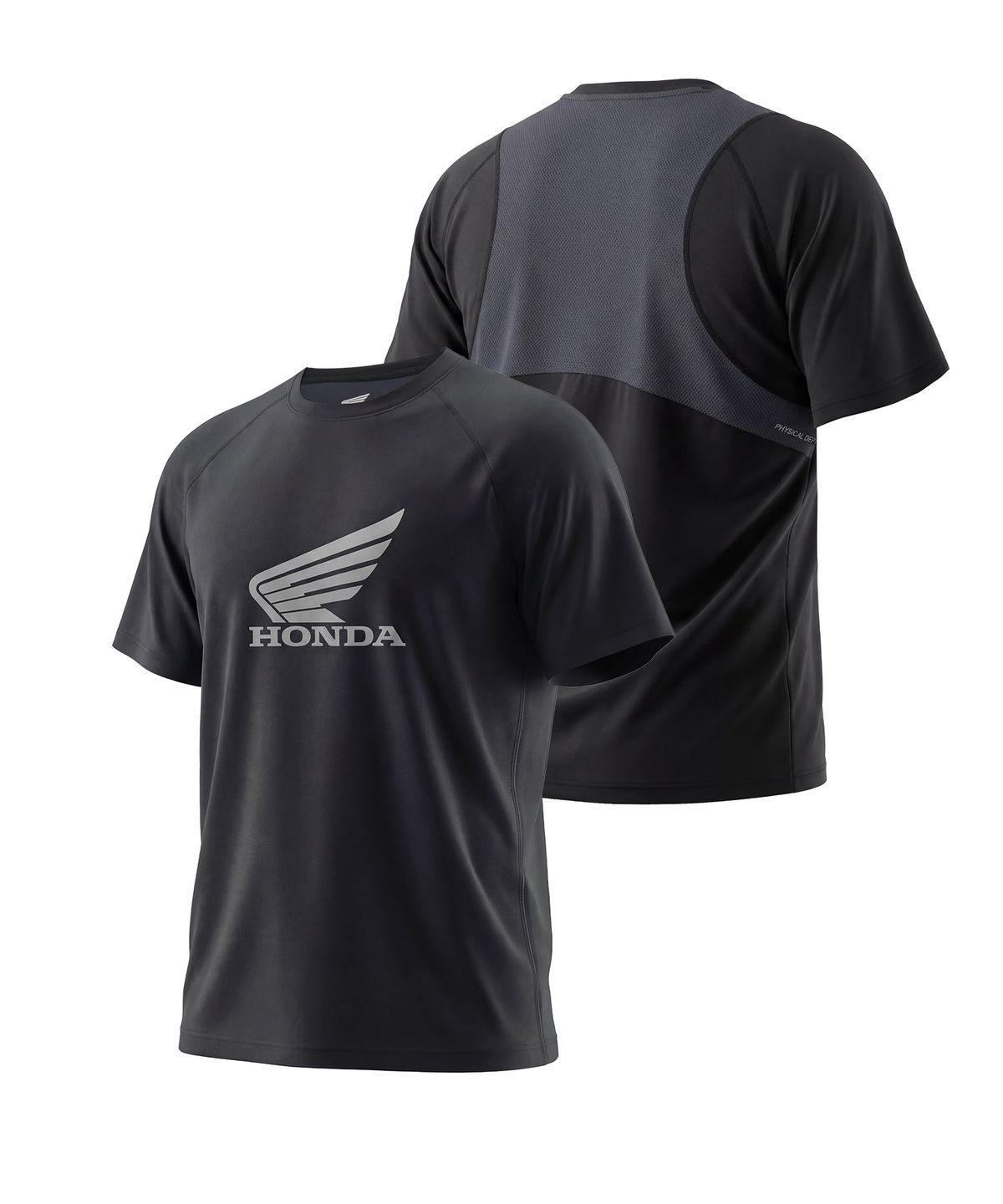 핍스 모터사이클(PHYPS MOTORCYCLE) H-Tech Quick Dry Paneled Short Sleeve Black
