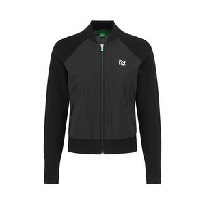 니트 하이브리드 풀집 자켓 BLACK (WOMAN)