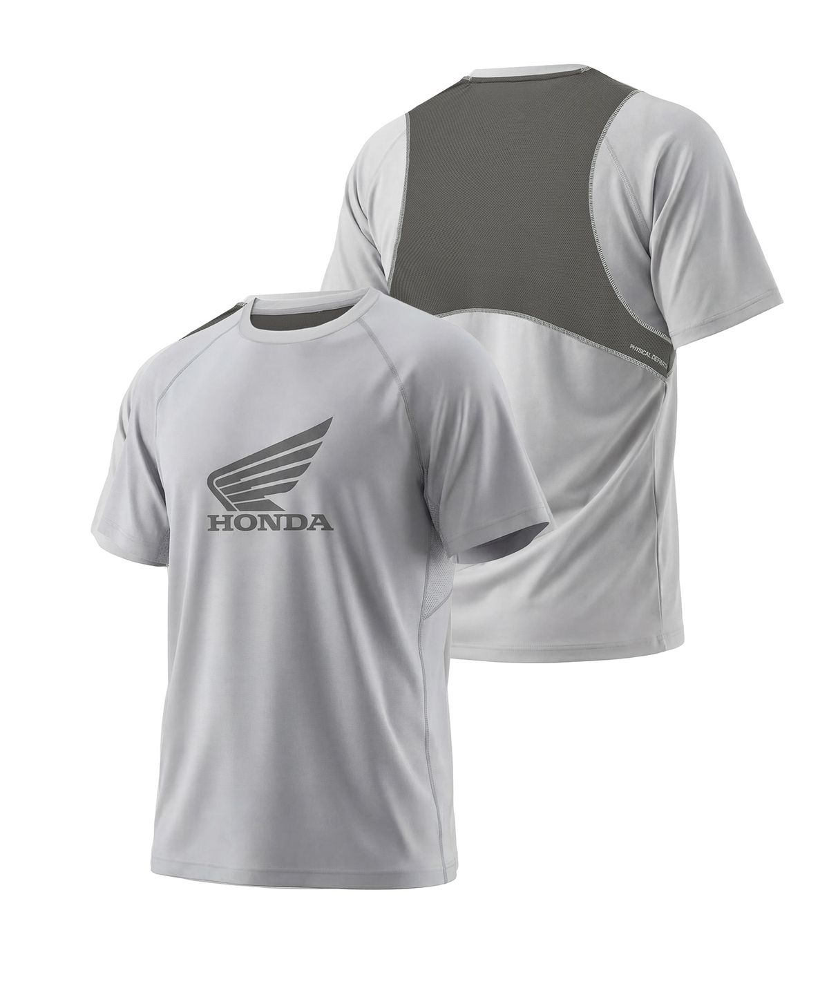 핍스 모터사이클(PHYPS MOTORCYCLE) H-Tech Quick Dry Paneled Short Sleeve Light Gray