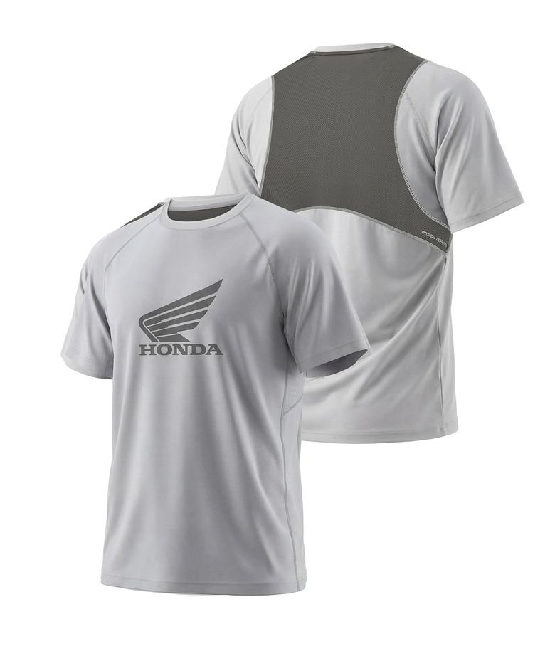 H-Tech Quick Dry Paneled Short Sleeve Light Gray