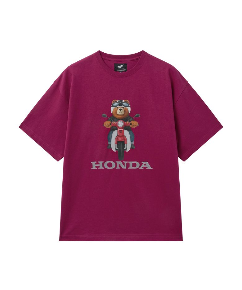Super Cub Ride Bear Short Sleeve Red