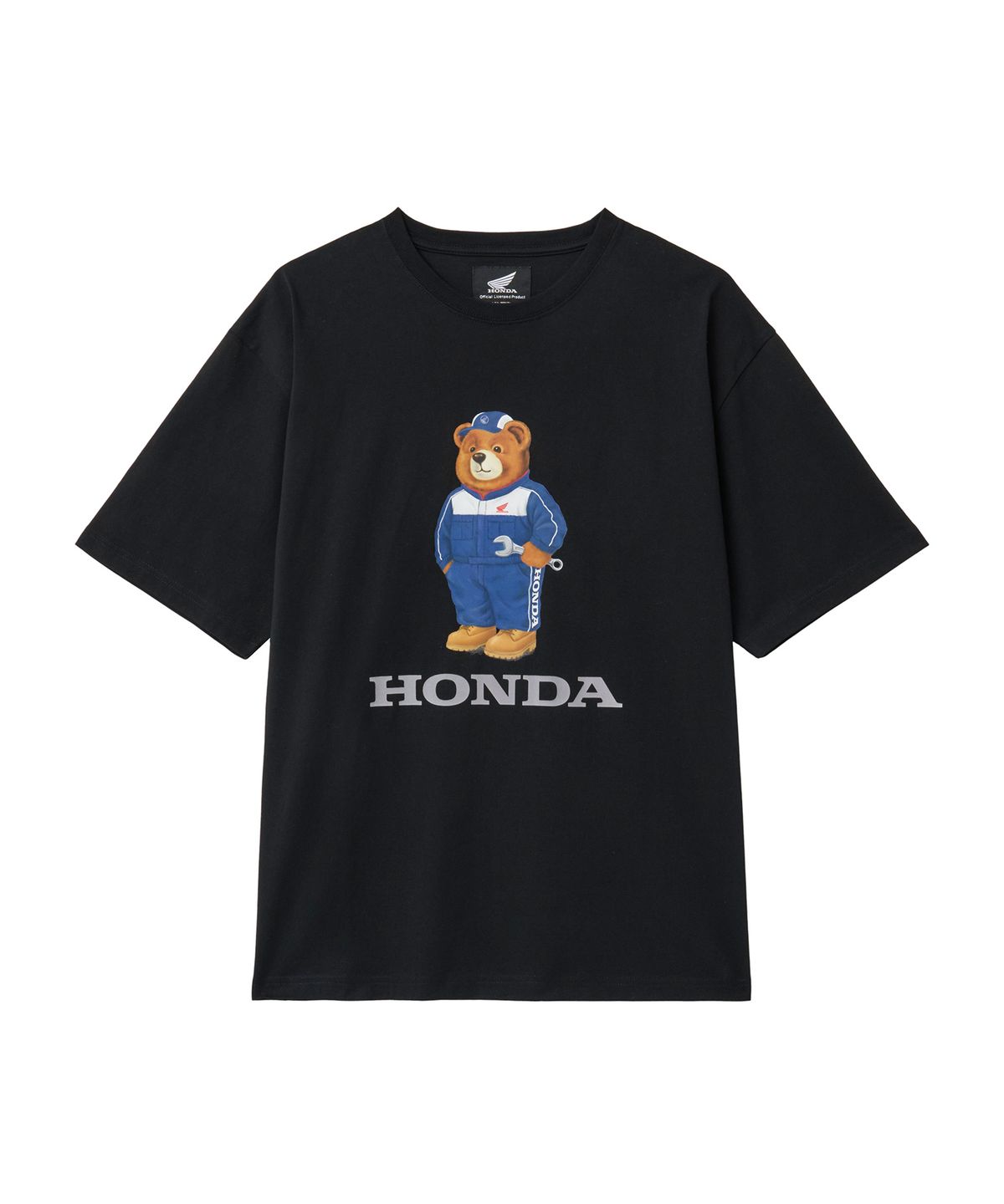 핍스 모터사이클(PHYPS MOTORCYCLE) Mechanic Bear Short Sleeve Black