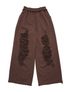 스크래치 데미지 스웨트 팬츠(Brown)