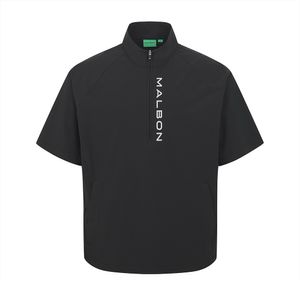 M타공 포인트 반팔 아노락 BLACK (MAN)