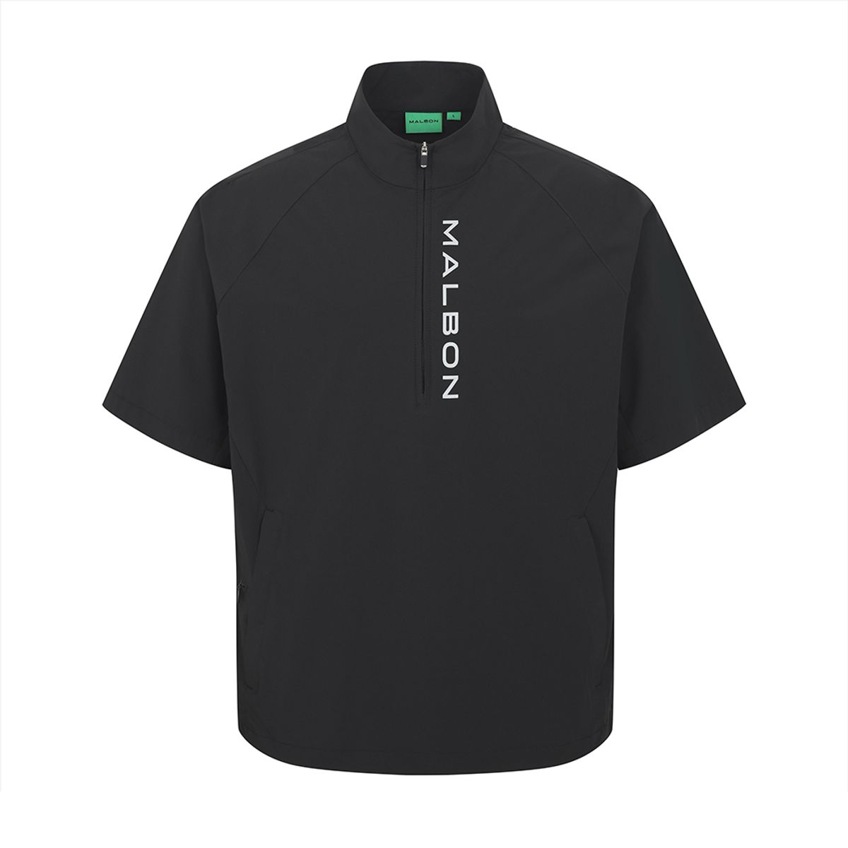 말본 골프(MALBON GOLF) M타공 포인트 반팔 아노락 BLACK (MAN)
