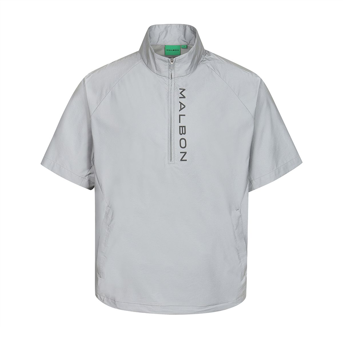 말본 골프(MALBON GOLF) 퍼포먼스 반팔 아노락 LIGHT GRAY (MAN)