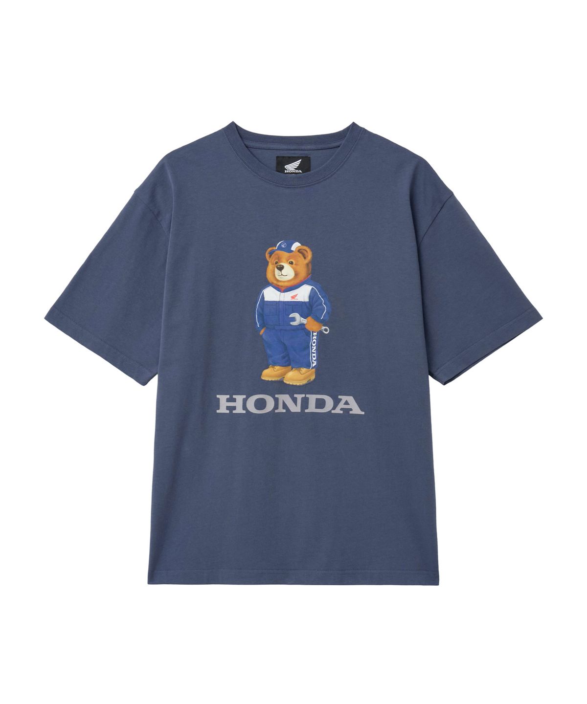 핍스 모터사이클(PHYPS MOTORCYCLE) Mechanic Bear Short Sleeve Navy