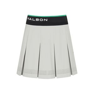 퍼포먼스 와이드 주름 스커트 LIGHT GRAY (WOMAN)