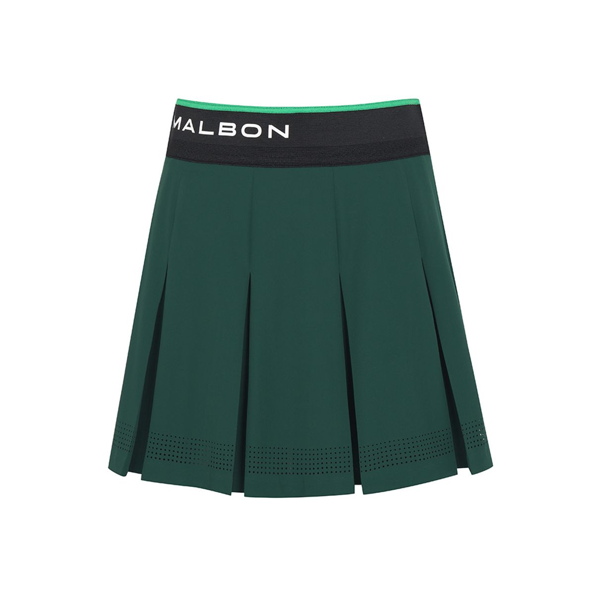 말본 골프(MALBON GOLF) 퍼포먼스 와이드 주름 스커트 GREEN (WOMAN)