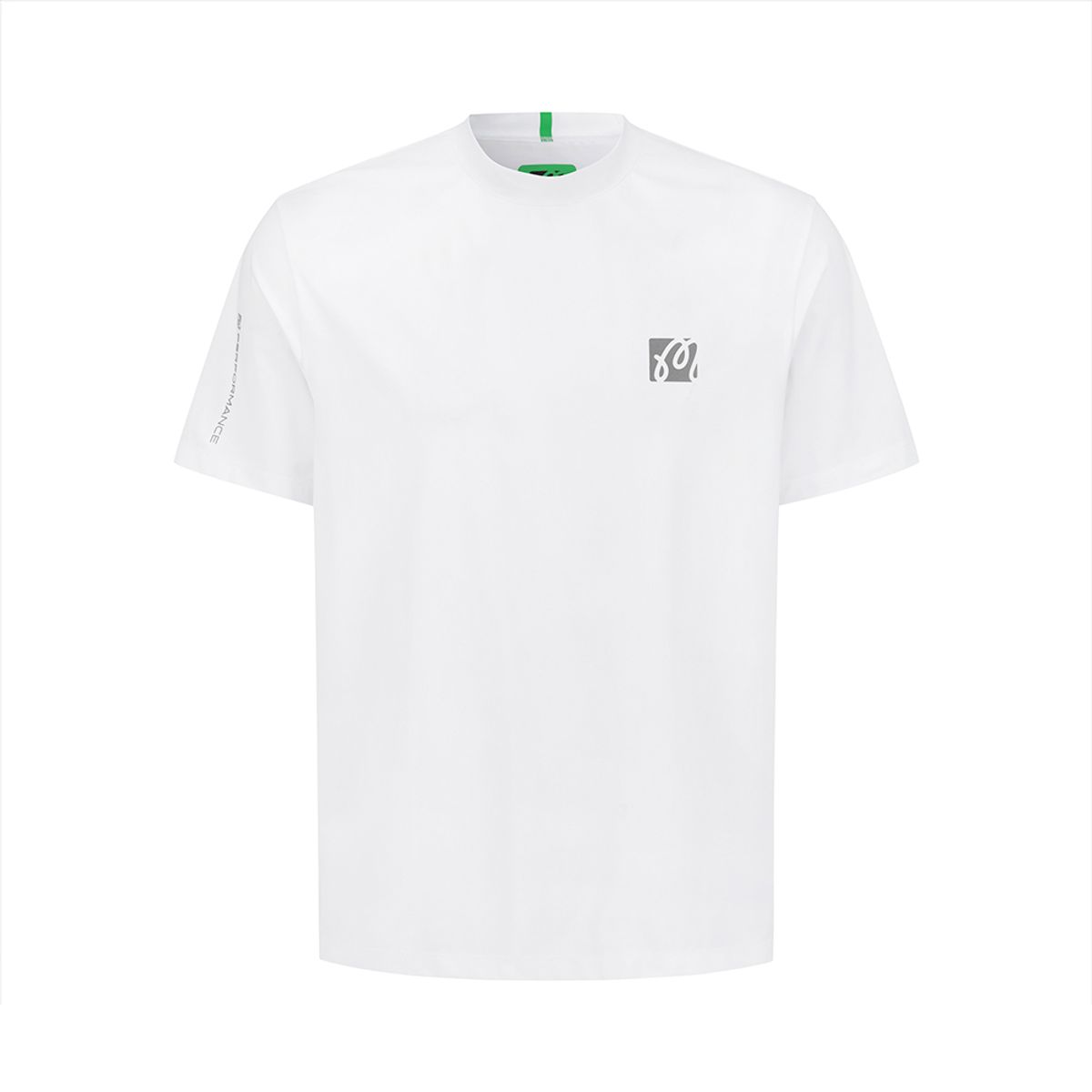 말본 골프(MALBON GOLF) 모크넥 퍼포먼스 티셔츠 WHITE (MAN)