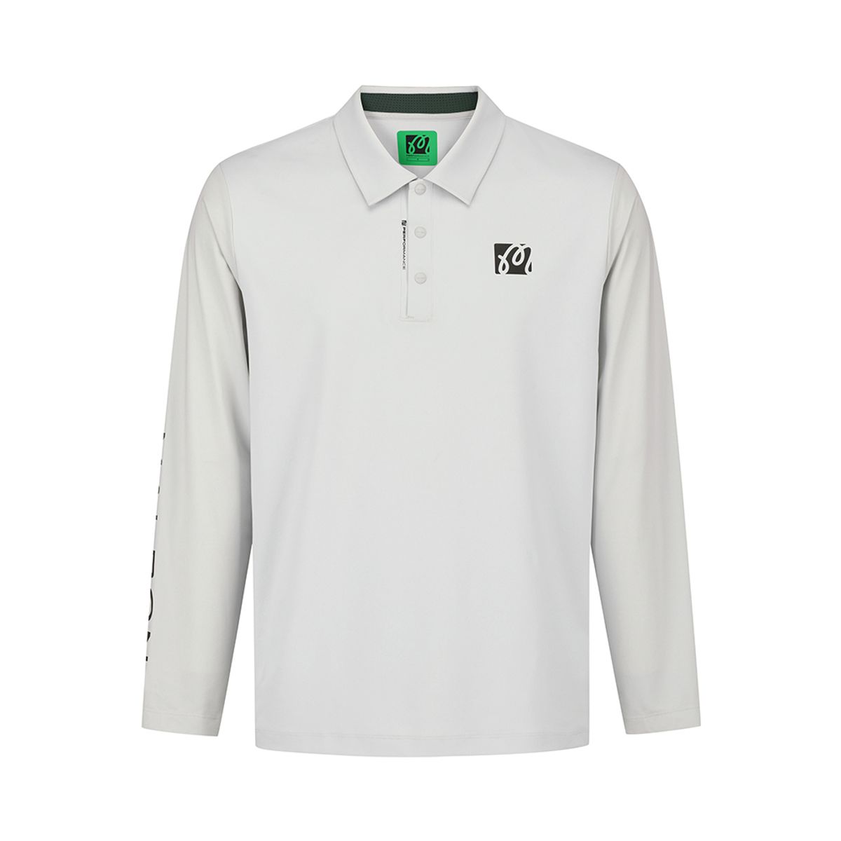말본 골프(MALBON GOLF) 메쉬 하이브리드 긴팔 폴로 티셔츠 LIGHT GRAY (MAN)