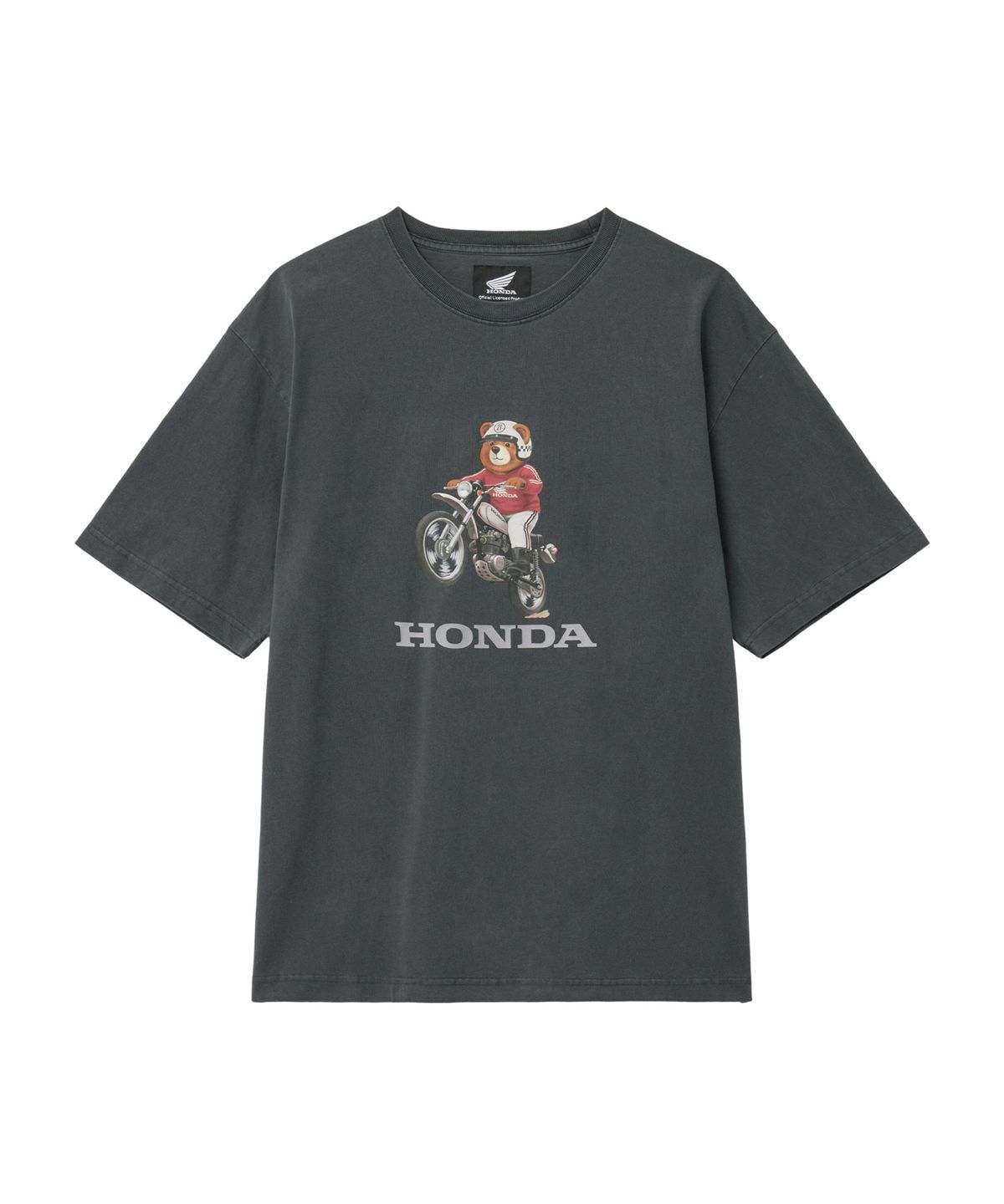 핍스 모터사이클(PHYPS MOTORCYCLE) Offroad Bear Short Sleeve Charcoal