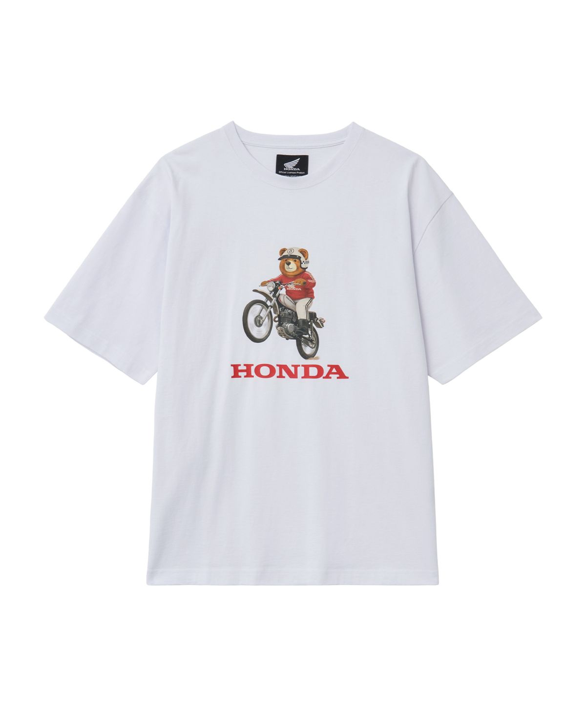 핍스 모터사이클(PHYPS MOTORCYCLE) Offroad Bear Short Sleeve White