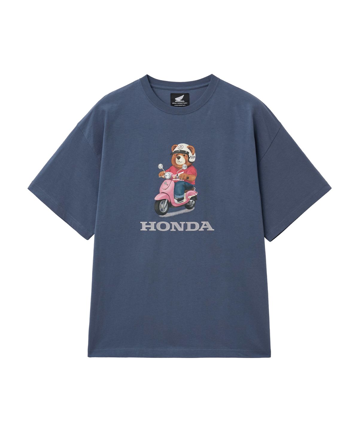 핍스 모터사이클(PHYPS MOTORCYCLE) Giorno Bear Short Sleeve Blue